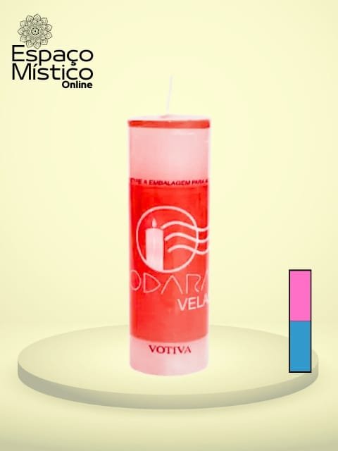 Vela 7 Dias Rosa e Azul 250g