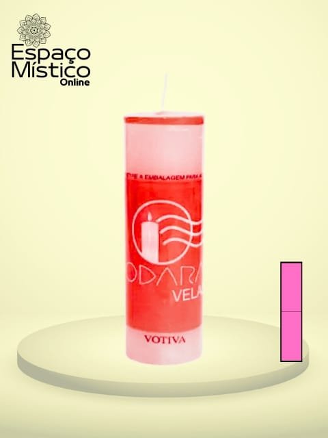 Vela 7 Dias Rosa 250g