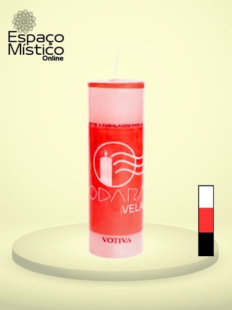 Vela 7 Dias Branca, Vermelha e Preta 250g