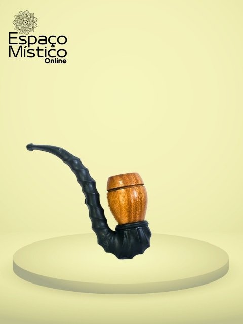 Cachimbo de Madeira Bem Curvado Grande un