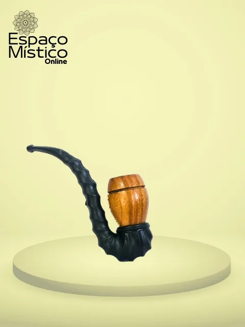 Cachimbo de Madeira Bem Curvado Grande un