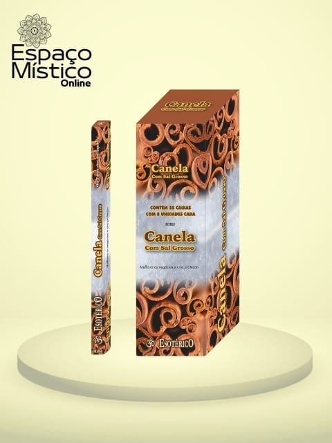 Incenso de Vareta Canela com Sal Grosso