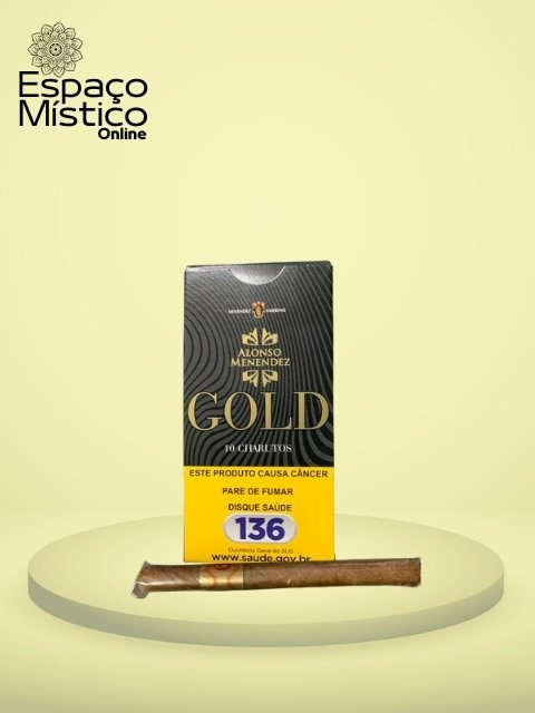 Cigarrilha com Piteira Gold un