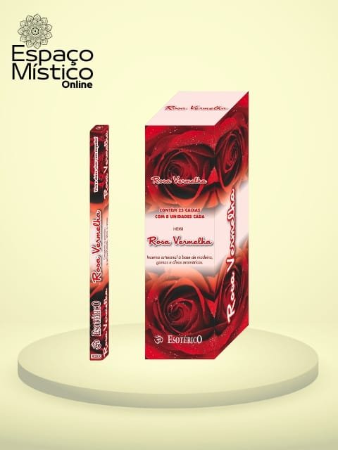 Incenso de Vareta Rosa Vermelha