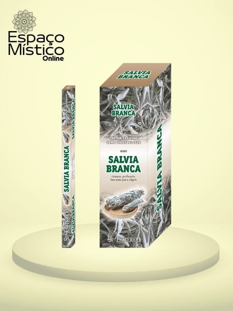 Incenso de Vareta Salvia Branca