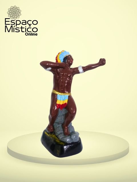 Caboclo Tupinamba Gesso 20cm Cisper