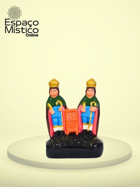 Cosme e Damiao Gesso 10cm Cisper