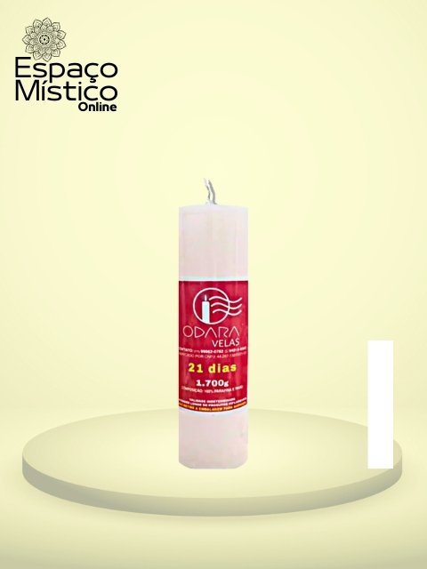 Vela 21 Dias Branca 1.700gr