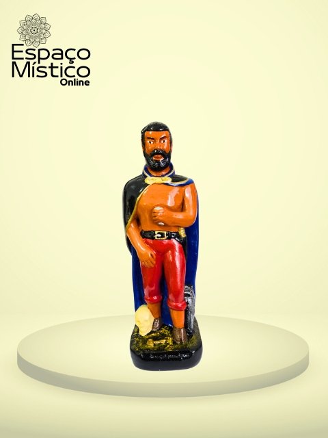 Tranca Rua das Almas Preto e Azul Gesso 20cm Cisper