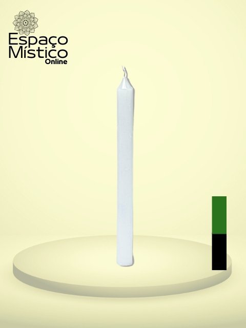 Vela Palito Preta e Verde 6 horas kg