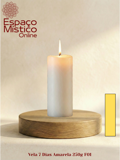 Vela 7 Dias Amarela 250g