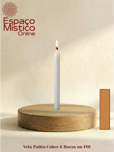 Vela Palito Cobre 6 Horas un F01